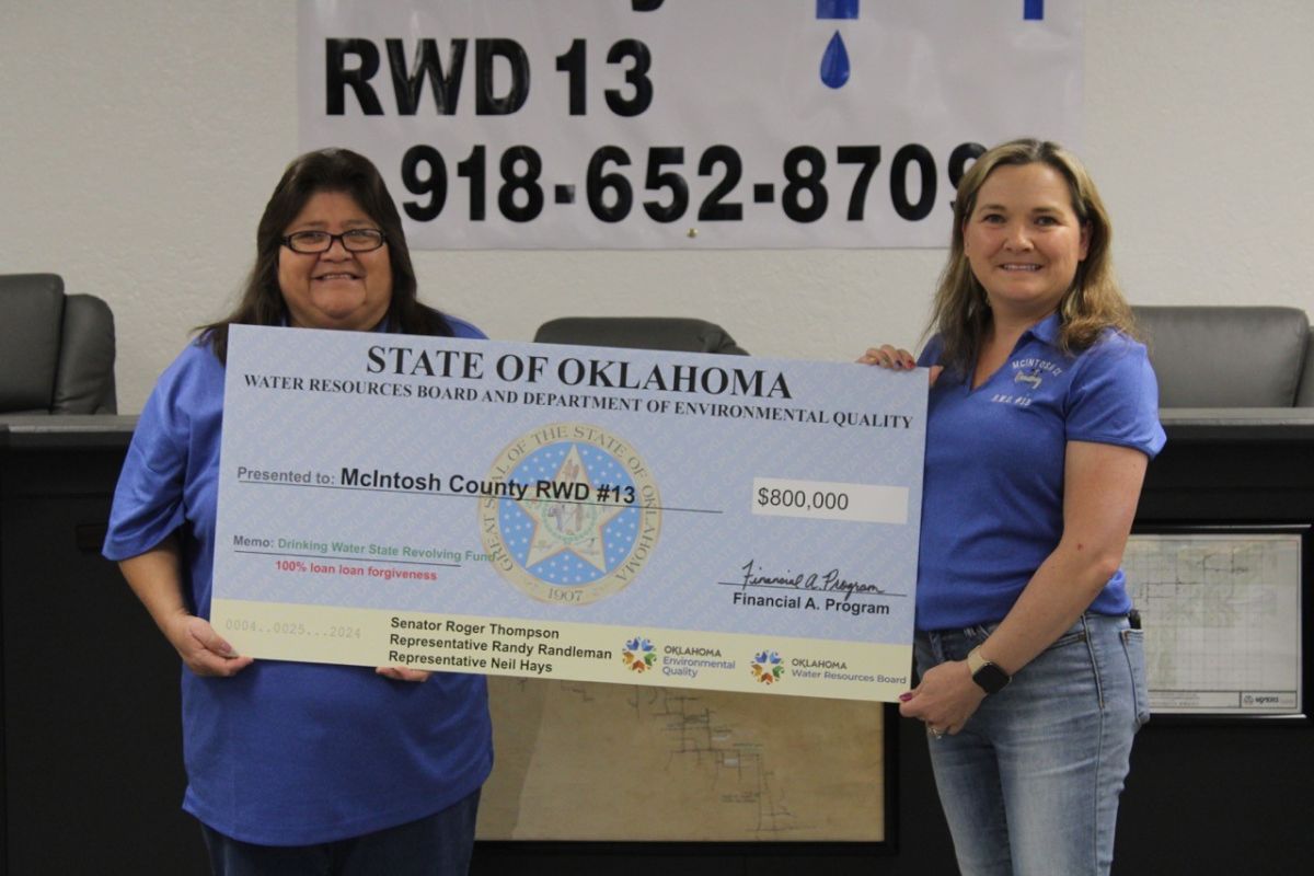 Office Staff at Check Presentation